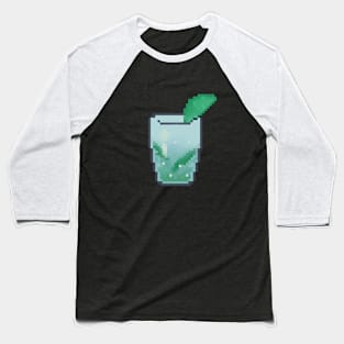 Pixel glass of mojito Baseball T-Shirt